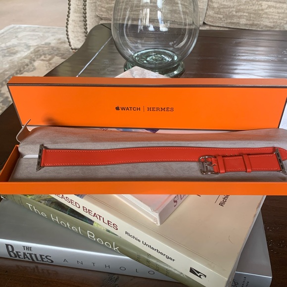 Hermès Red Double Tour Apple Watch Band 38mm